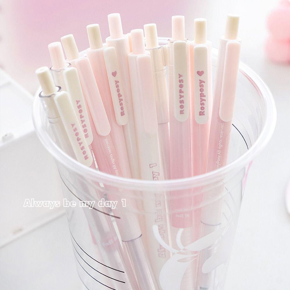 Mmluck Bộ Bút gel Mực Đen Hàn Quốc 0.5mm Nhanh Khô Dùng Làm Quà Tặng