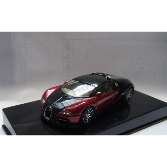 Xe mô hình Auto Art 1:43 - Bugatti Veyron Màu đen đỏ , hàng siêu hiếmTặng ô tô