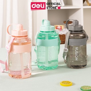 Bình Nước 1.5 Lít DELI -Không Mùi Nhựa Có Quai Đeo An Toàn Cho Sức Khoẻ Có Giấy Kiểm Định Chất Lượng