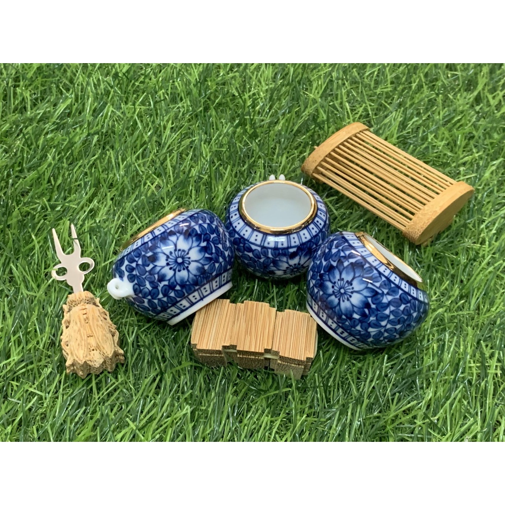 Cóng Chim Vẽ Tay  Thiên diệp  dáng chum giảm giá