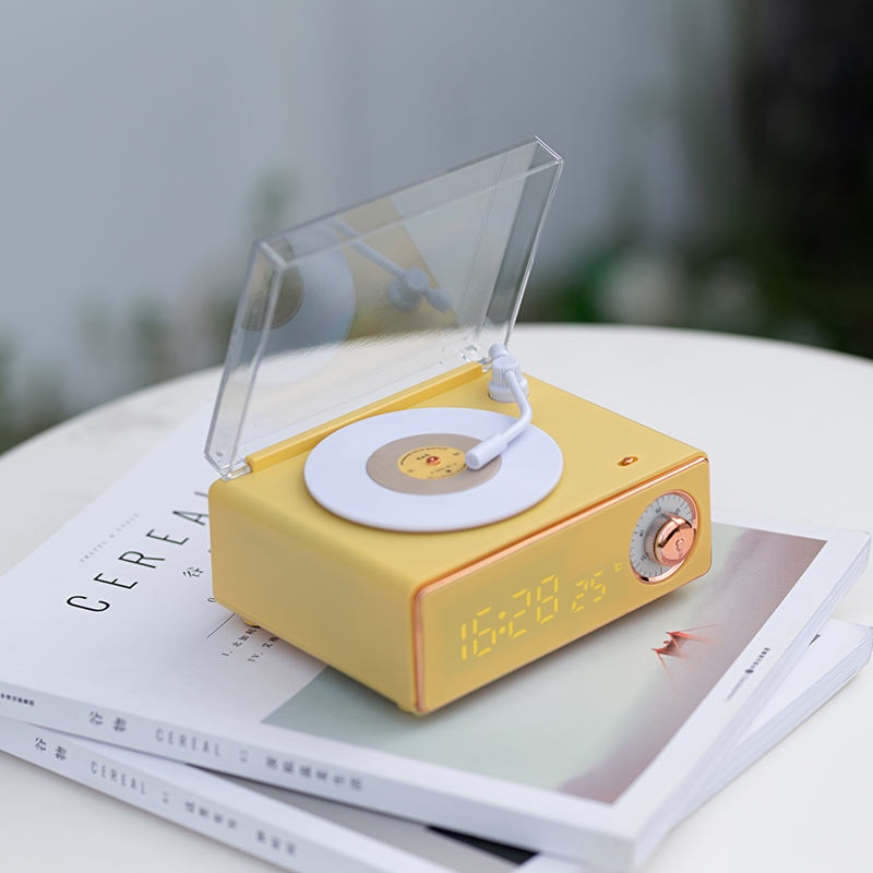 Loa bluetooth không dây KANGJIA nhựa vinyl chất lượng âm thanh hifi siêu trầm phong cách cổ điển