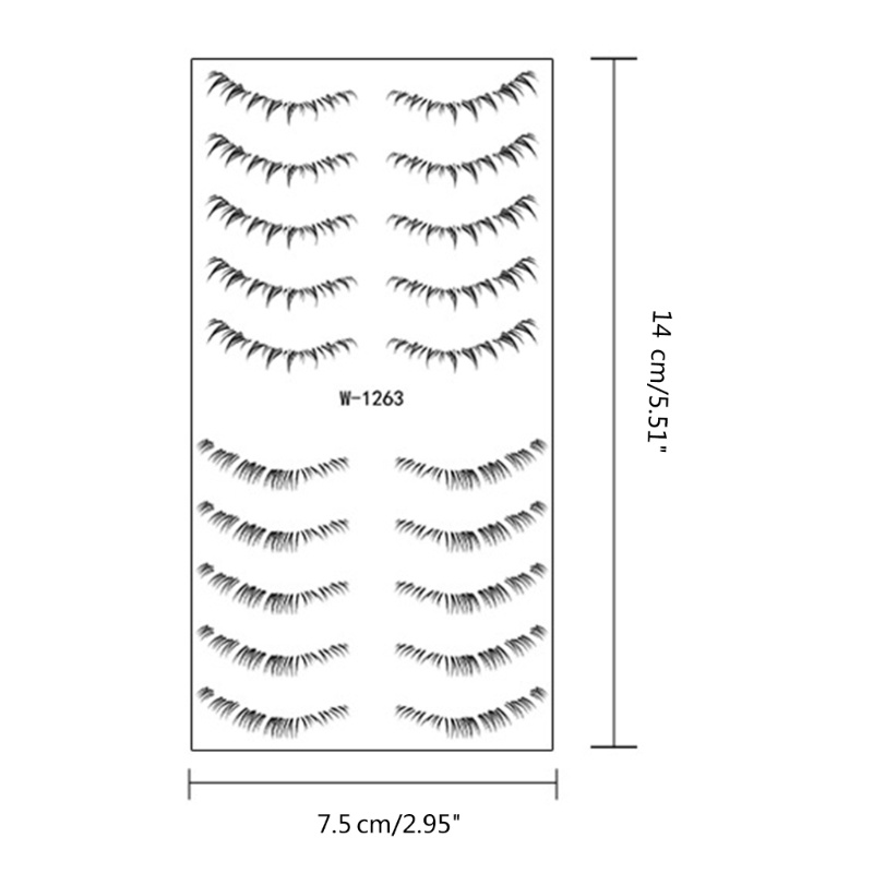 Miếng Dán Hình Xăm Tạm Thời Cho Lông Mi Giả