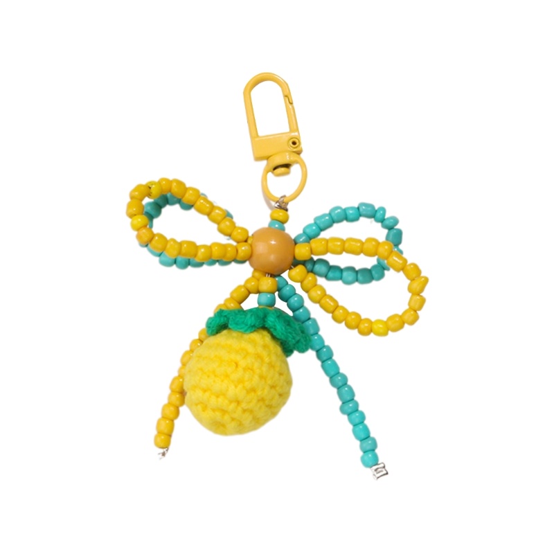 Omg Móc Khóa / Điện Thoại / Túi Xách Tai Nghe Trang Trí Hạt Cườm Thắt Nơ Thủ Công