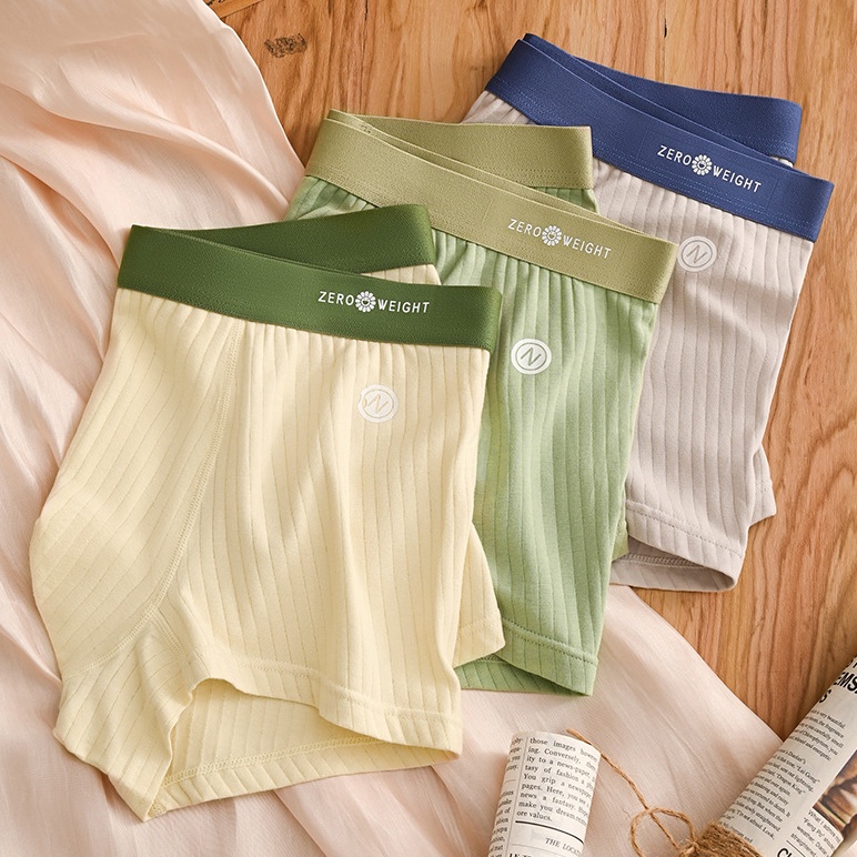 Kingdafa Quần Lót boxer Chất Liệu cotton Cao Cấp Màu Trơn size l ~ 6xl Thời Trang Cho Nam