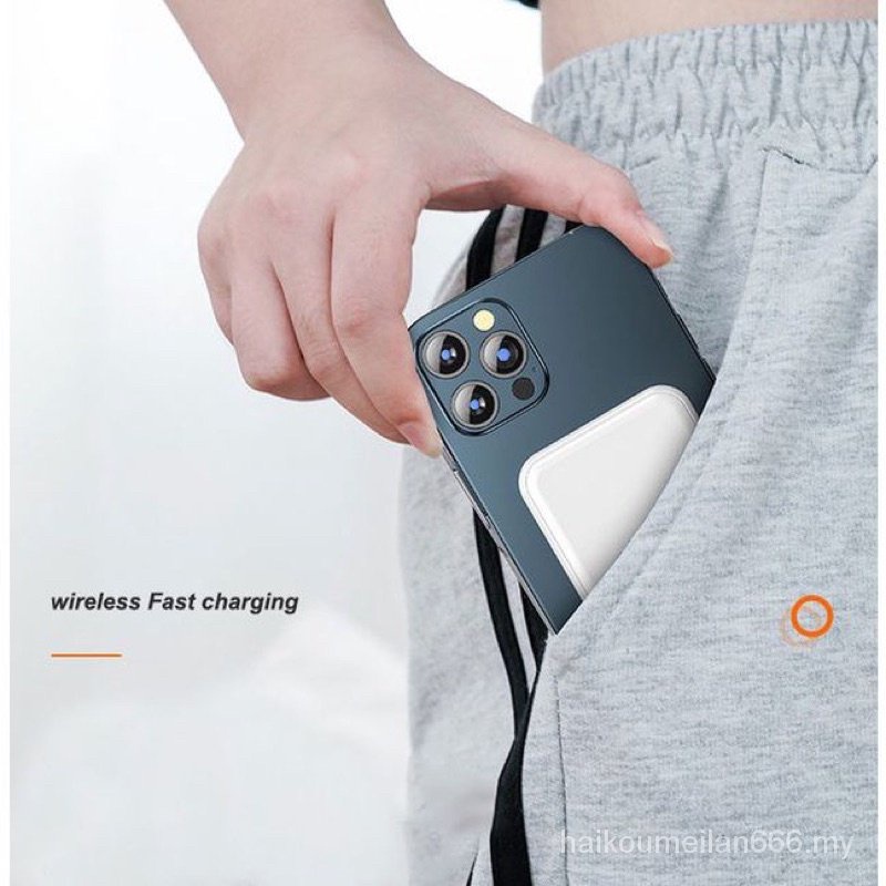 Sạc Dự Phòng Không Dây 10000mAh Kỹ Thuật Số Cho iPhone11 12 13 14Huawei Xiaomi Sam