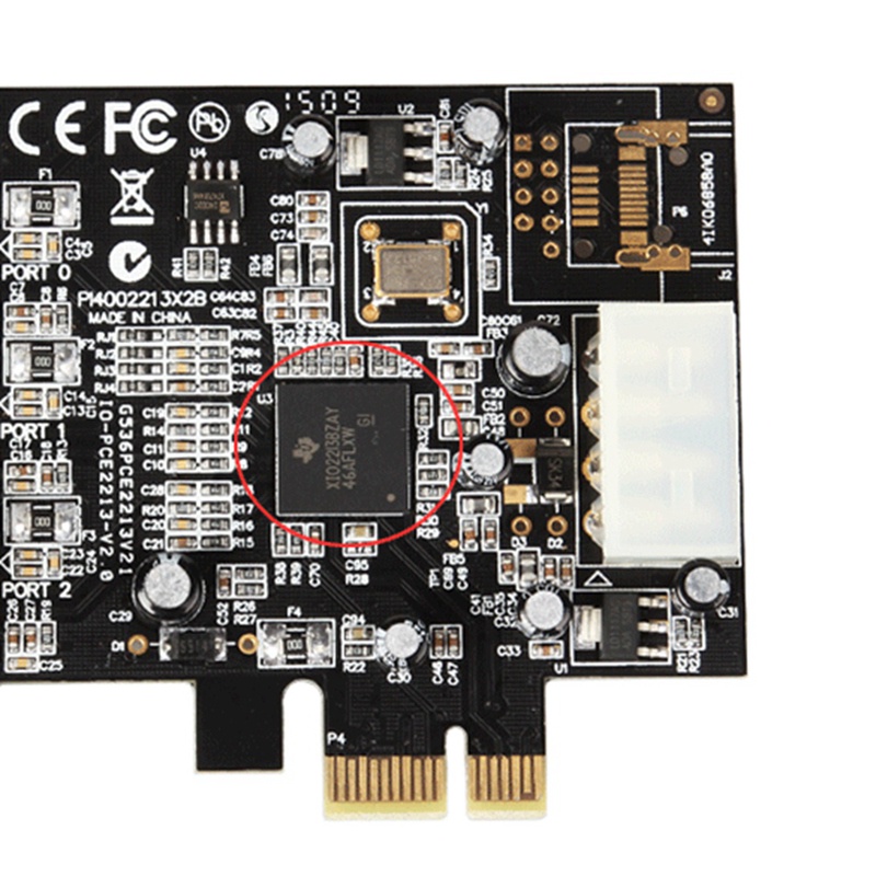 Chip iocrest pci Sang 1394 3 Cổng 1394b & 1394a pcie 1.1 x1 Chuyên Dụng