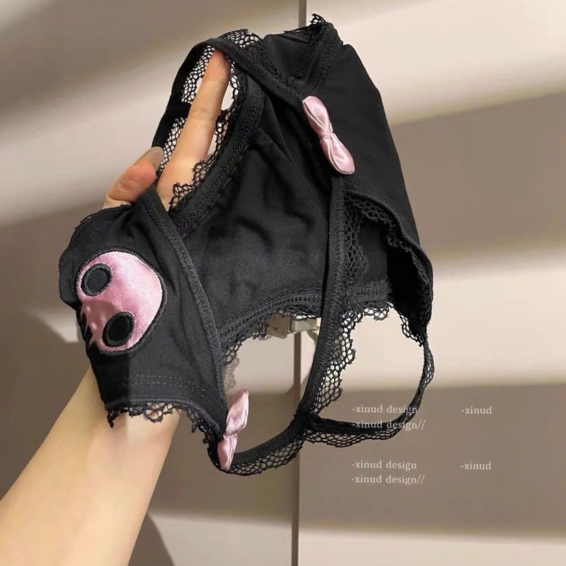 Quần Lót cotton Nguyên Chất Khoét Lỗ Hình Đầu Lâu Dễ Thương Quyến Rũ Cho Nữ fyg8