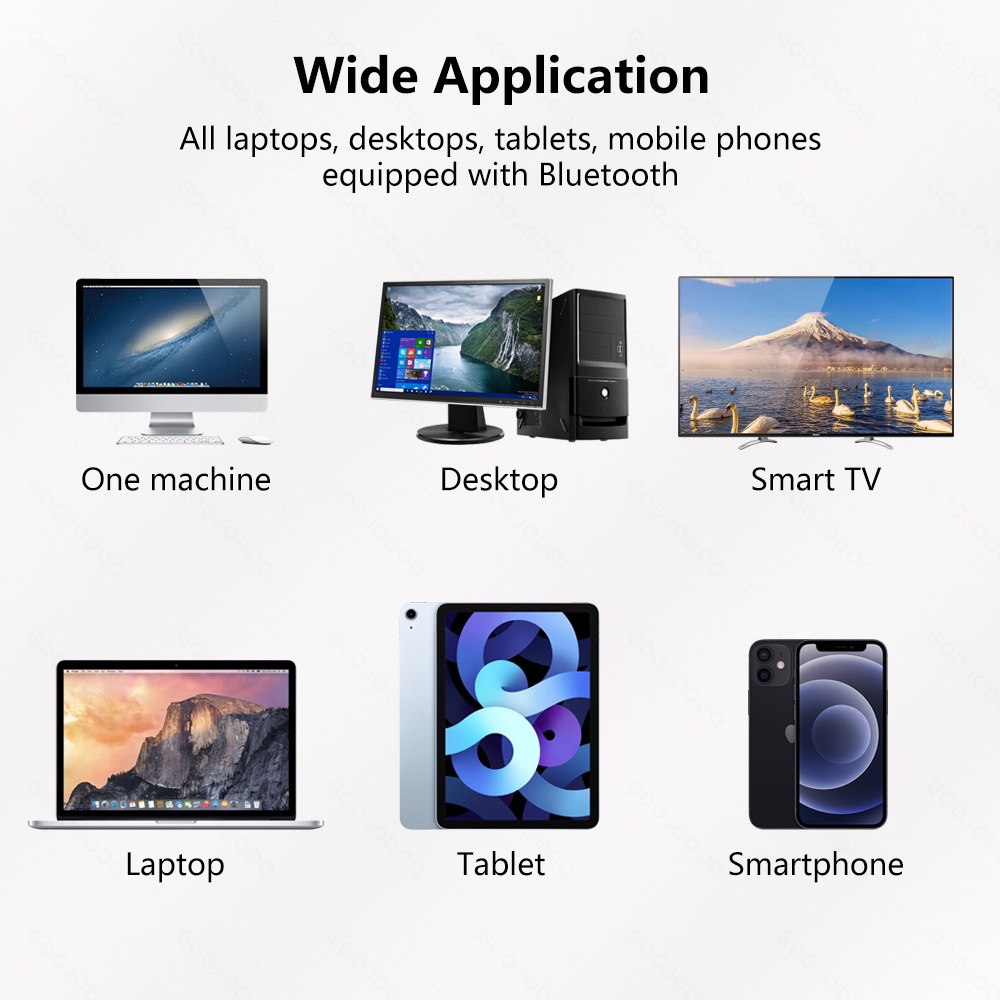 Chuột không dây Bluetooth goojodoq có đèn LED nền sạc lại được cho laptop/ điện thoại/ máy tính bảng Android