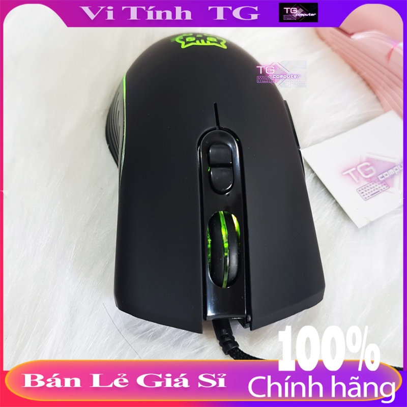 Chuột gaming màu hồng - đen có led RGB - Chuột máy tính có dây dễ thương mẫu mới nhất cuối năm nay - VitinhTG