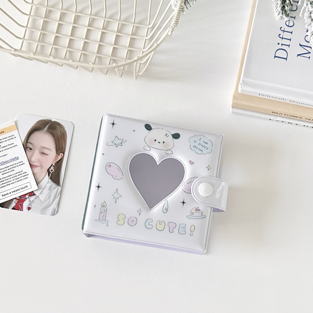 Album Đựng Thẻ idol Ba Lỗ Họa Tiết Chó Mèo Dễ Thương