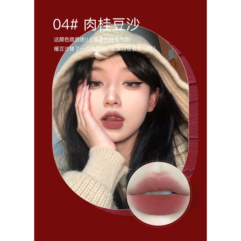 Pink Coco Son Kem Màu Lì Sợi Mềm Mịn Như Hoa Hồng Khô Làm Trắng Da Mặt