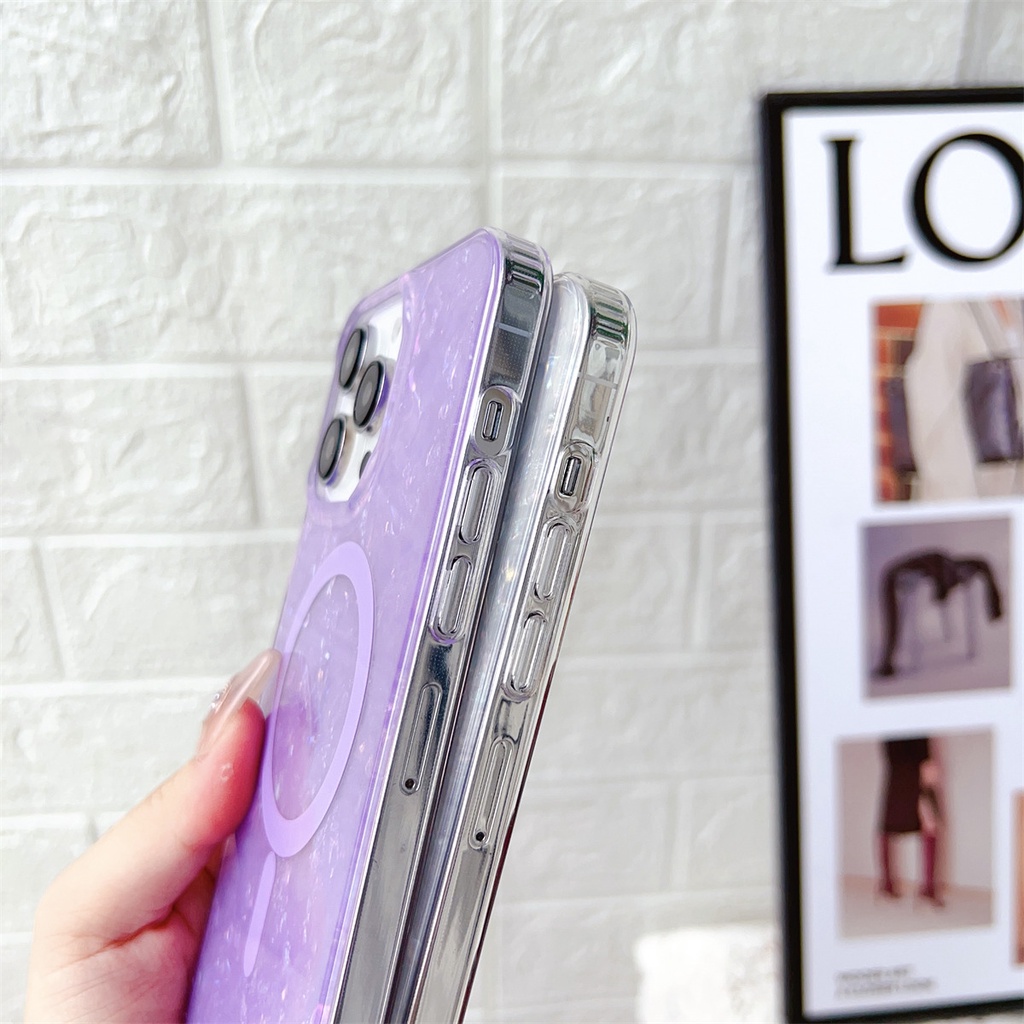 Ốp Điện Thoại Màu Hồng Sáng Bóng Cho iphone 11 12 13 14 15 pro max