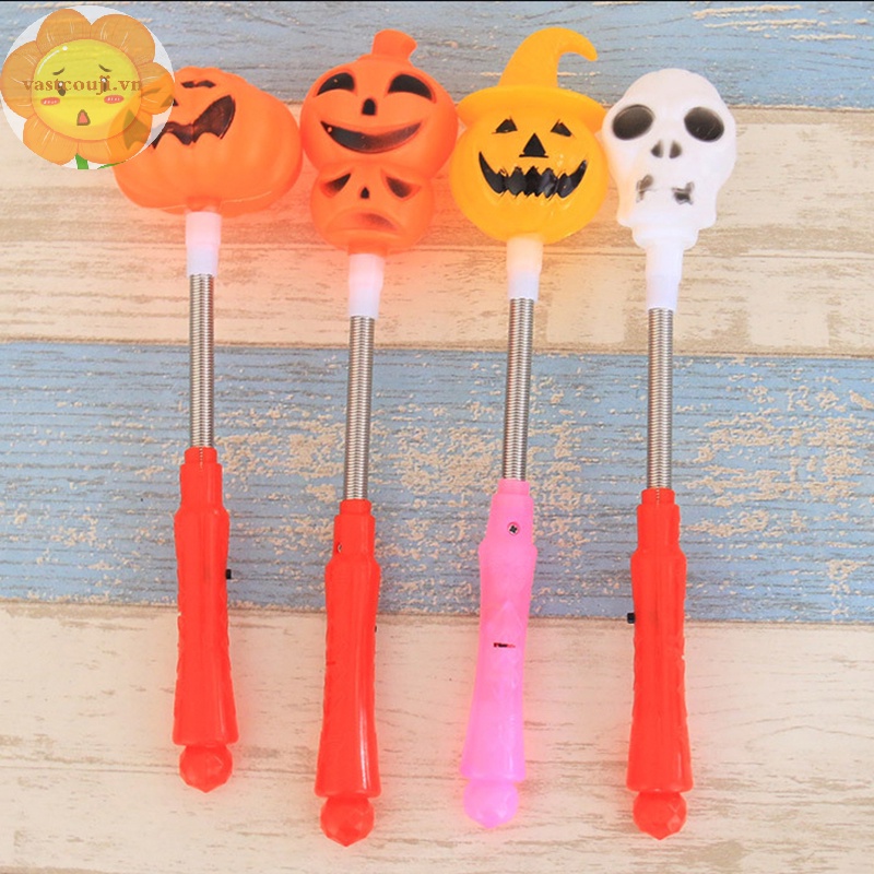 Vastji Gậy Phát Sáng Đèn led Hình Đầu Lâu Bí Ngô halloween vn