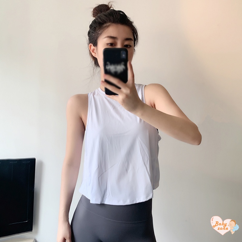 Áo camisole Không Tay Dáng Rộng Màu Trơn Phong Cách Hàn Quốc Cho Nữ