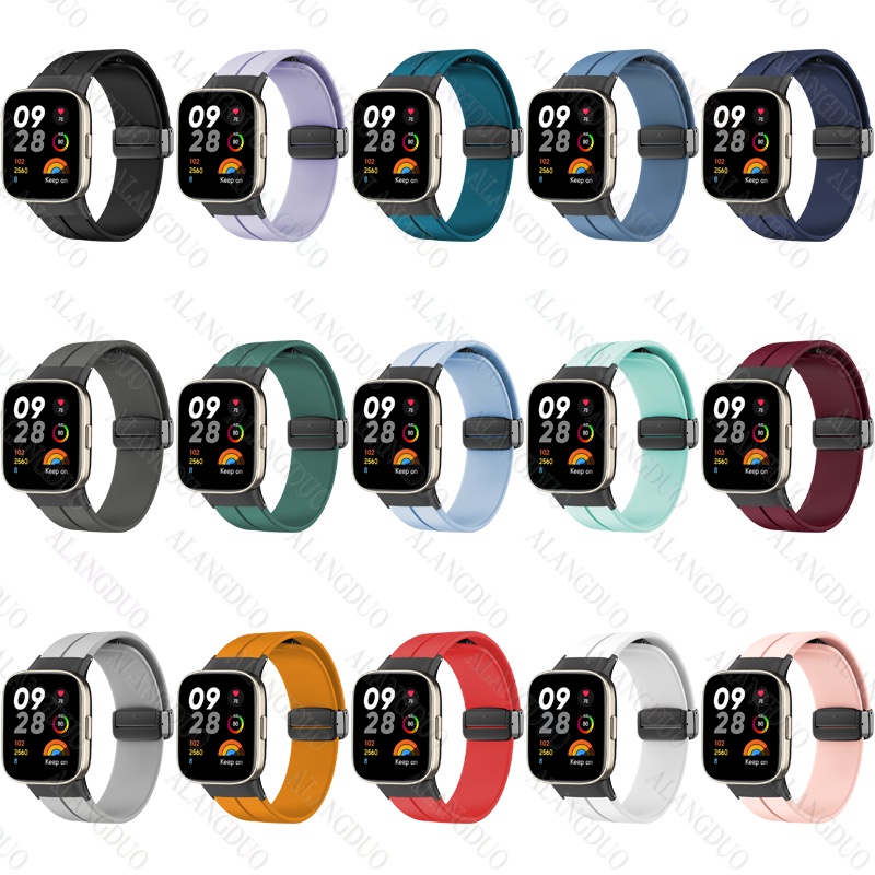 Dây Đeo Silicon Khóa Nam Châm Tháo Lắp Nhanh Cho Đồng Hồ Thông Minh xiaomi redmi watch 3 lite redmi watch3 lite