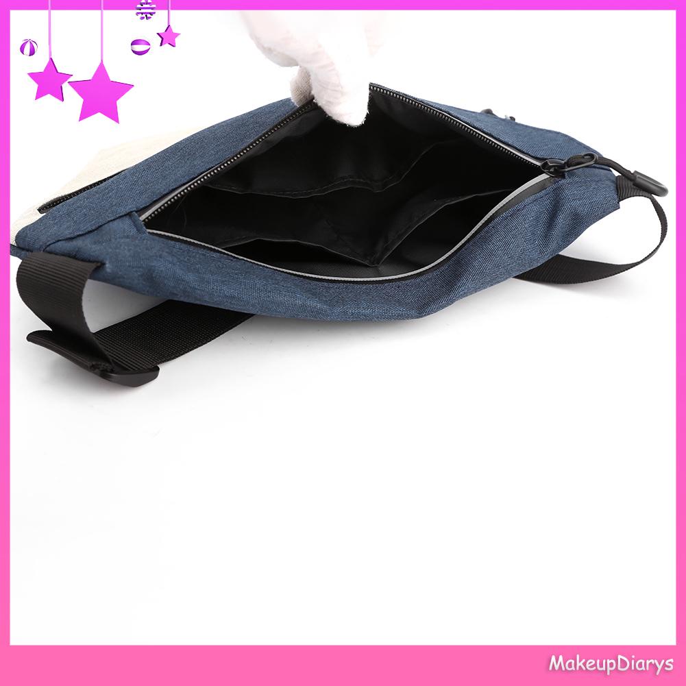 ★ Mỹ Phẩm Trang Điểm ★ Túi Đeo Chéo Ngực Bằng nylon Màu Tương Phản Phong Cách Thể Thao Thời Trang 2023 Cho Nam