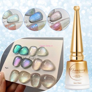 ✔candy charzieg gel sơn móng tay trắng ngọc trai lấp lánh siêu mịn aurora unicorn sequins gel sơn móng tay candygirla.vn