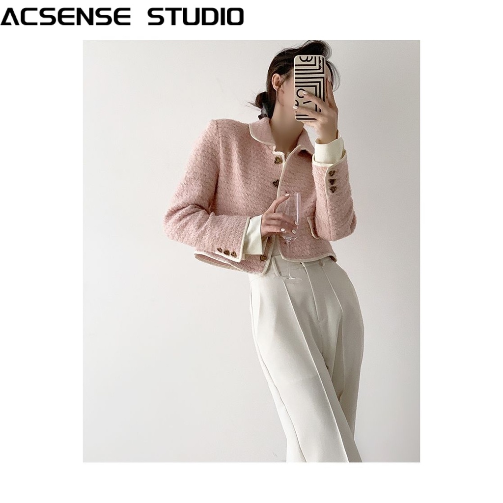 ACSENSE STUDIO áo khoác dù áo khoác bomber Durable Thời trang Popular New Style WJK2300M00 41Z231011