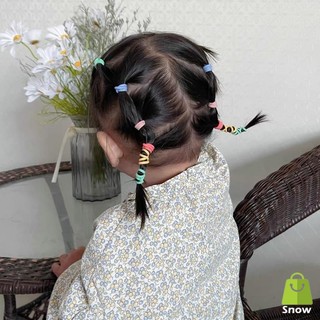 100 Dây Thun Cột Tóc Nhiều Màu Bé Gái