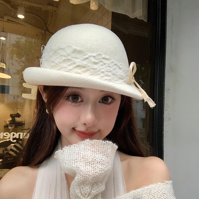 Mũ beret Len Phong Cách retro Thời Trang Thu Đông Dành Cho Nữ