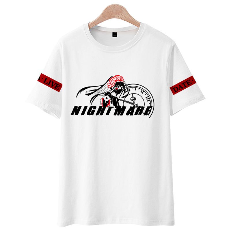 Áo nam Ngắn Tay In Hình 3d Nhân Vật anime date a live girl tokisaki Kuroli nightmare