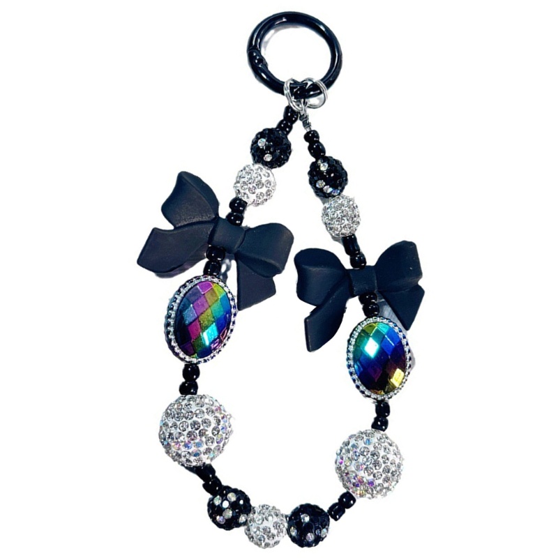 Dây Đeo Điện Thoại Xỏ Hạt Kim Cương Thanh Lịch Dành Cho Nữ