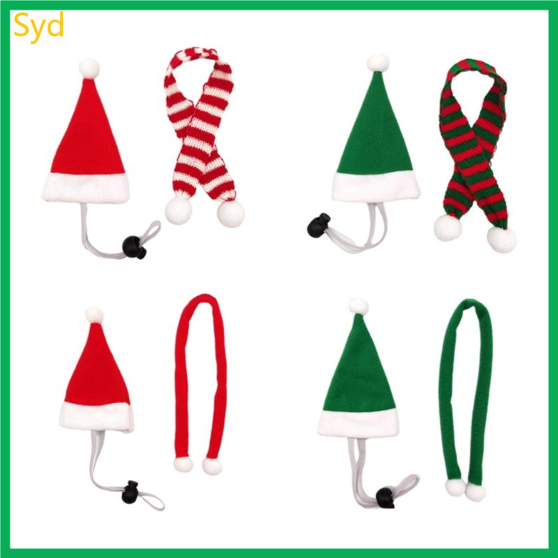 Bộ Trang Phục Giáng Sinh Gồm Mũ + Khăn Choàng / Khăn Choàng / Đồ Hóa Trang Cho Chuột hamster / guinea / Heo Con mini