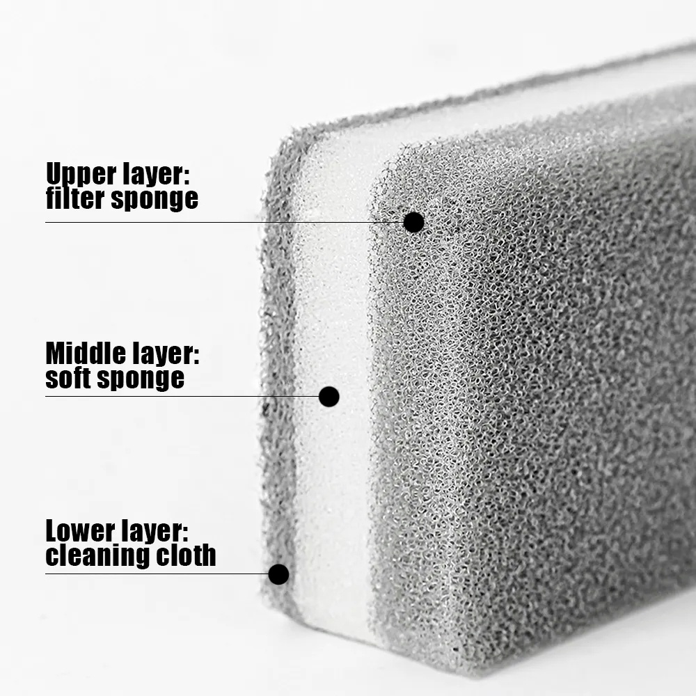Miếng Bọt Biển Hai Mặt Lau Chùi Đa Năng Có Thể Tái Sử Dụng Cho Nhà Bếp / Xe Hơi / Nhà Bếp