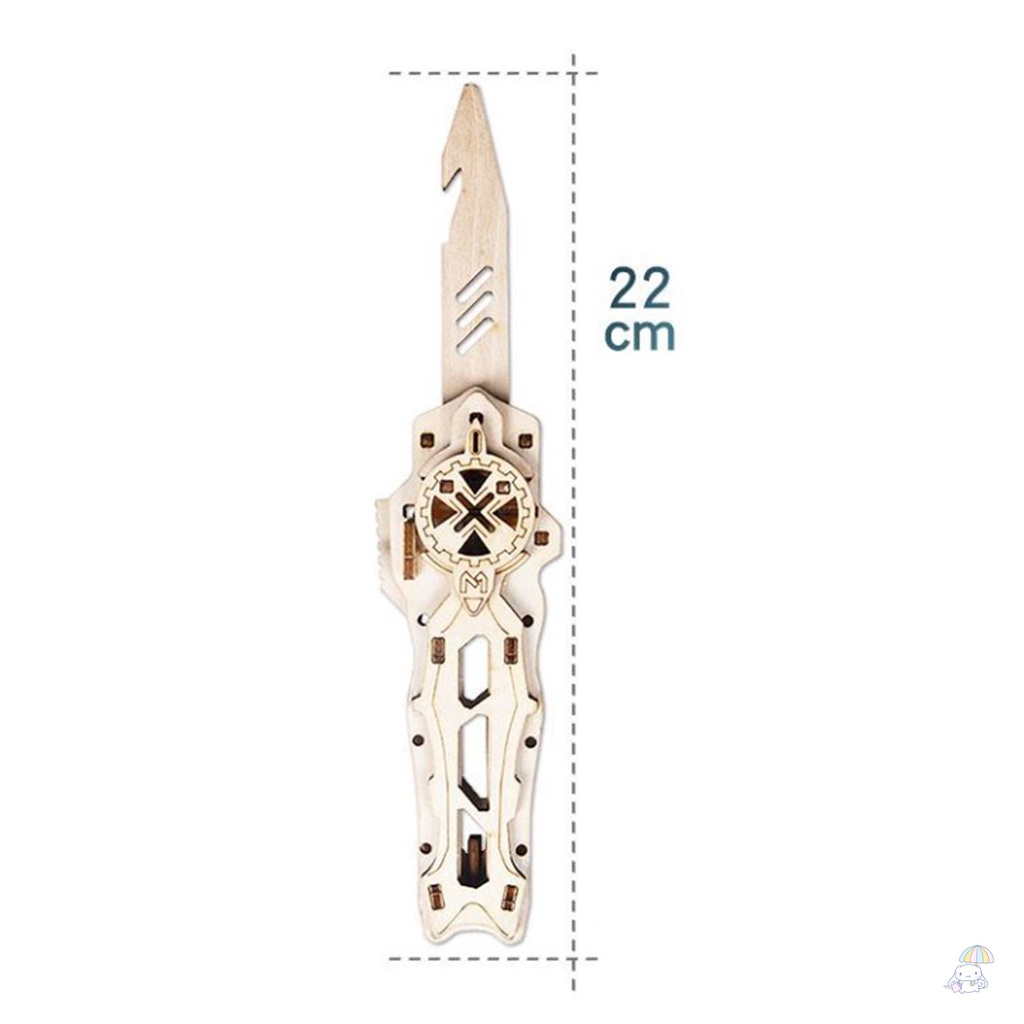 Bộ Đồ Chơi Lắp Ráp Dao 3d Bằng Gỗ Giáo Dục Bổ Ích Cho Bé