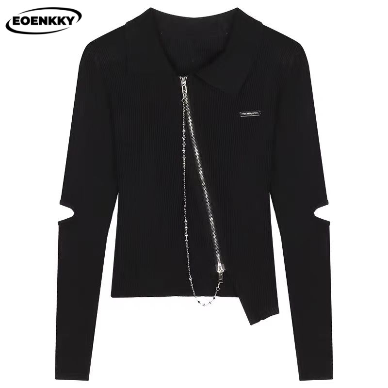 EOENKKY Áo Len áo khoác cardigan Cute Vintage Đơn giản Thể thao WMY23A0AIP 41Z231013