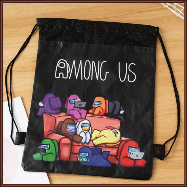 Jaz Ba Lô Dây Rút Bằng Vải Không Dệt In Họa Tiết Dành Cho Trẻ Em