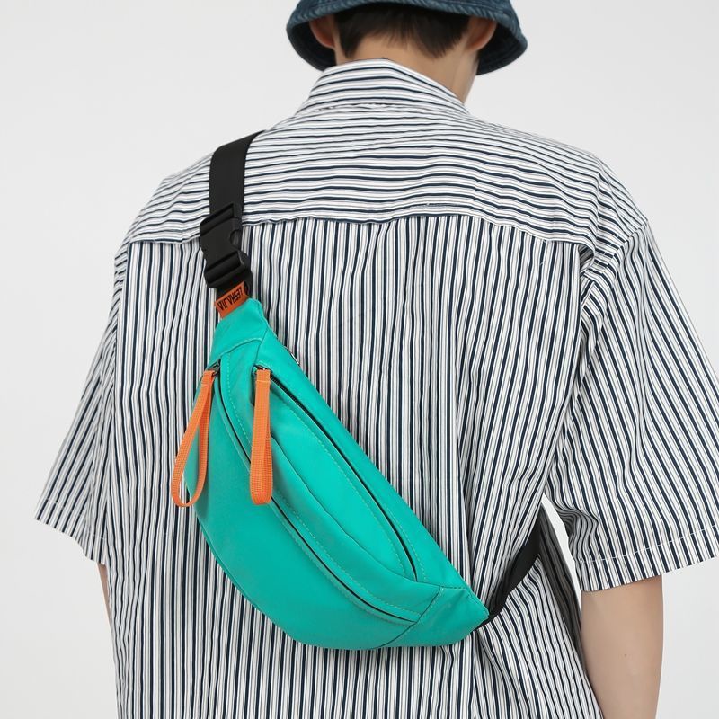 Túi Đeo Chéo Ngực Bằng nylon Chống Thấm Nước Thiết Kế Đơn Giản Thời Trang