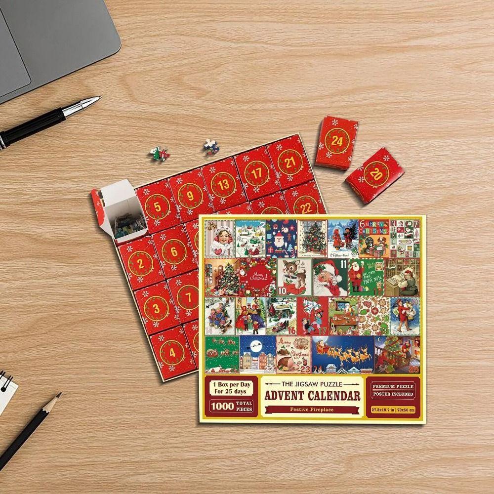 Mmluck Lịch Ghép Hình 24 Ngày Đếm Ngược 24 Hộp Quà Tặng Giáng Sinh 2023 Phong Cách Hoạt Hình Dễ Thương