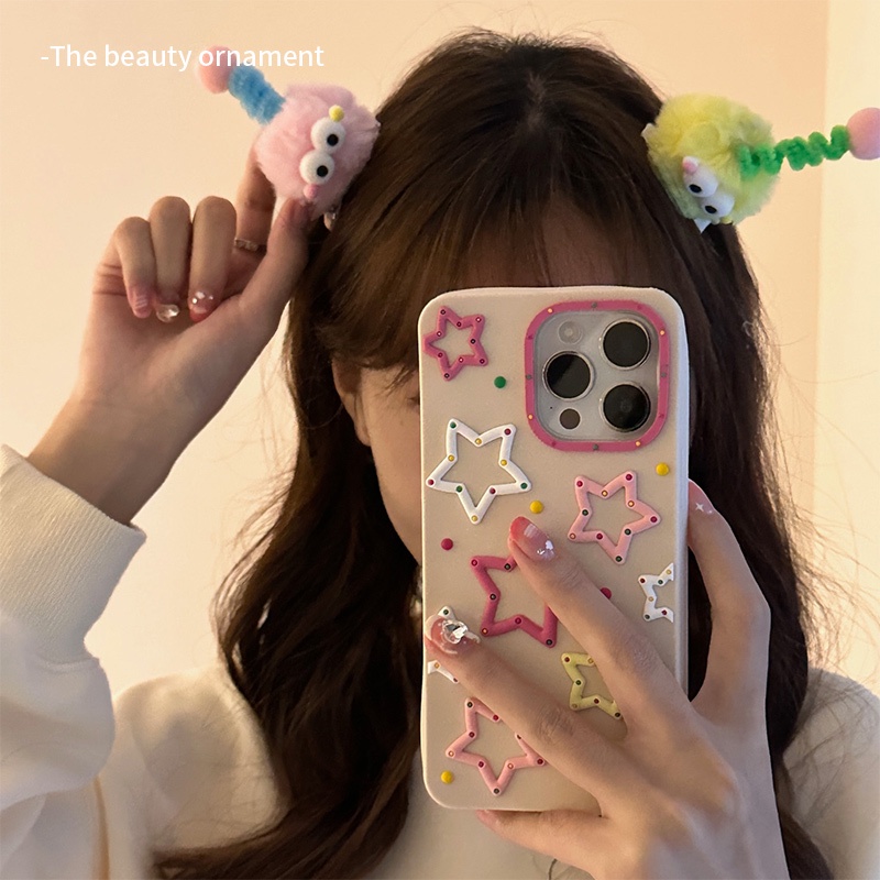 Kẹp Tóc Hình Quái Vật Nhỏ Nhồi Bông Dễ Thương Thời Trang 2023