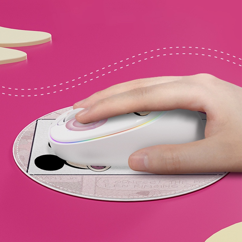 Disney Chuột không dây bluetooth 5.2 Tsum series m08 Hai Chế Độ Phát Sáng Hình Gấu / Chuột mickey / Gấu pooh / Chuột Máy Tính