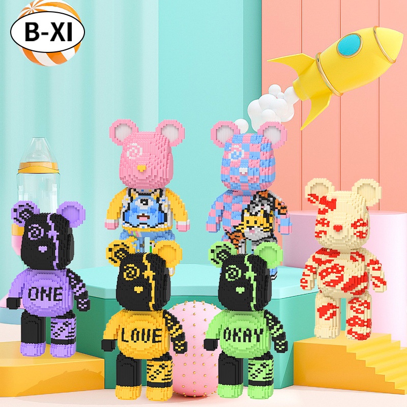 Bộ Đồ Chơi Xếp Hình Gấu 43cm Độc Đáo