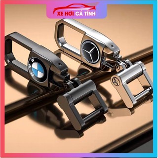Móc chìa khóa xoay xe oto 360 - Móc xoay các mẫu có gắn logo hãng Huyndai,Kia, Honda, Mec, Mazda, Toyota, Lexus, BMW