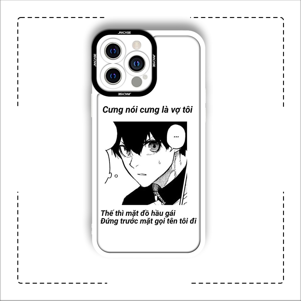 Ốp lưng iphone cạnh vuông JMCase Blue Lock Isagi Chigiri Anime Manga 7/7plus/8/8plus/x/xs/11/12/pro/max/plus/promax