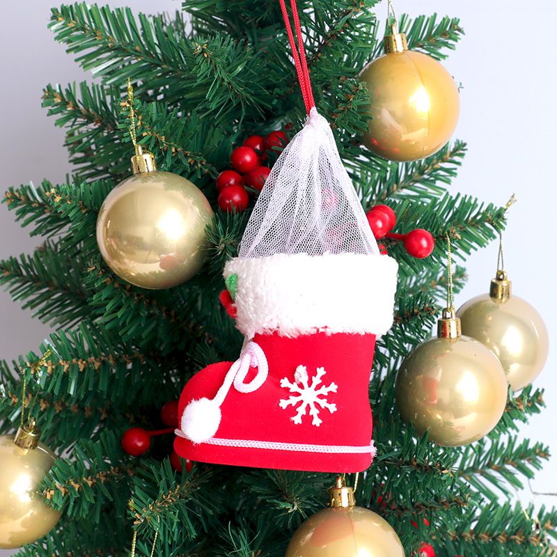 Túi Đựng Kẹo Hình Giày Bốt Giáng Sinh Sáng Tạo