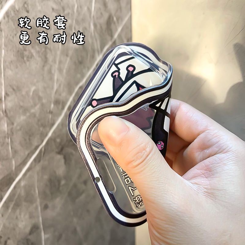 Hoạt Hình Vỏ Đựng Thẻ Hình kuromi Có Dây Đeo Điều Khiển Truy Cập Thẻ Xe Buýt Cho Học Sinh