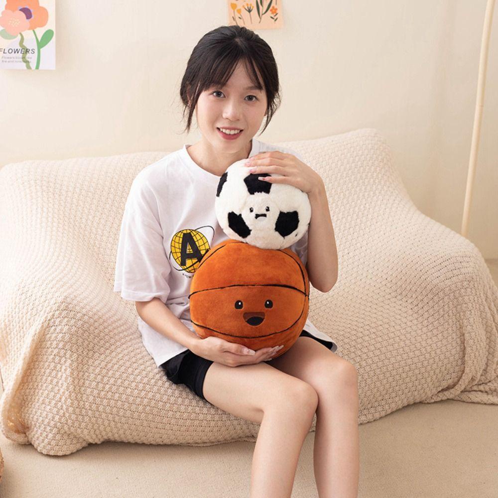 Thú Nhồi Bông Hình Quả Bóng Đá / Bóng Rổ 26edie Mềm Mại