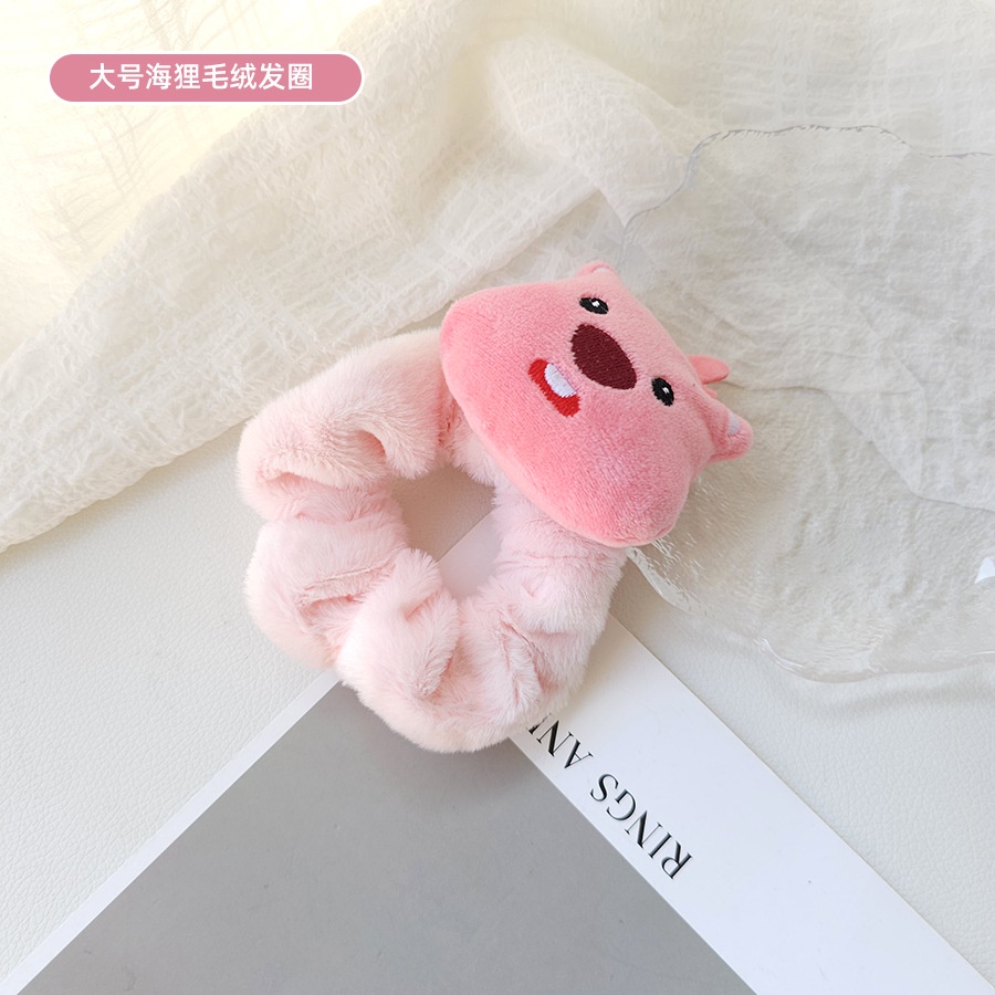 Dây Cột Tóc Màu Hồng Họa Tiết Hoạt Hình Dễ Thương Cho Nữ