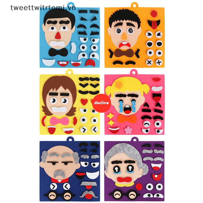 Đồ Chơi Bảng Cảm Xúc Thay Đổi Gương Mặt tomj diy Đồ Chơi Dạy Học Hoạt Động Cho Trẻ Mẫu Giáo vn