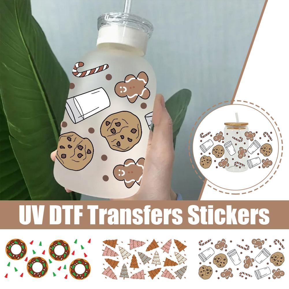 Sticker Dán Chống Tia uv dtf y1e0 Nhiệt Độ Cao r7e0 Họa Tiết Hoạt Hình Giáng Sinh
