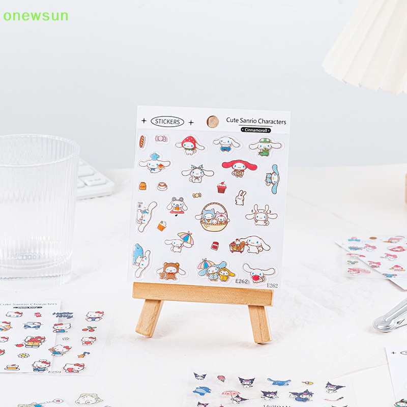 Sticker pvc Trong Suốt Chống Thấm Nước Họa Tiết Hoạt Hình Trang Trí Sổ Tay / Bàn Phím Mới