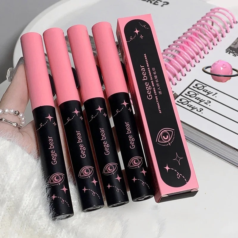 Mascara Hai Đầu Cọ Mảnh Nhanh Khô Chống Nhòe Cho Hàng Mi Cong Dày Tự Nhiên