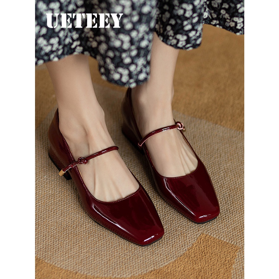 UETEEY giày búp bê Đẹp mắt Đế êm Mềm mại Thiết kế độc đáo FBL23903B7 42Z231020