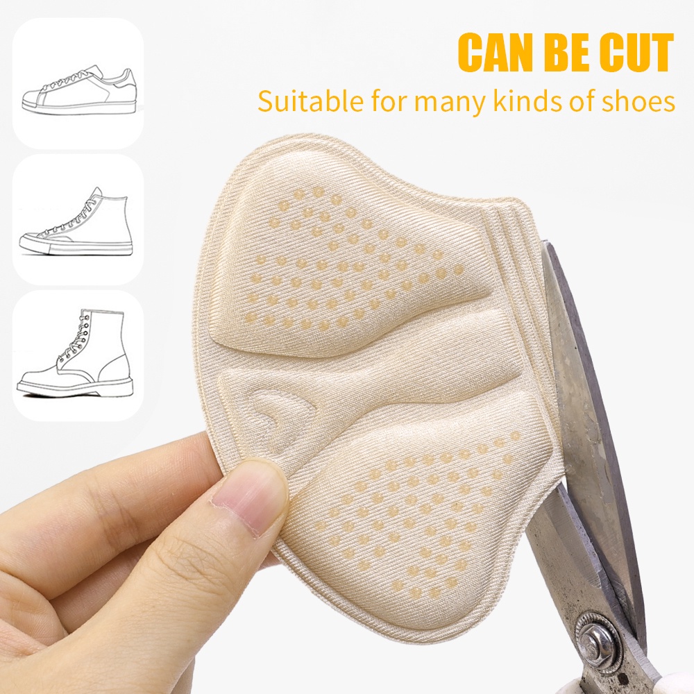 Set 2 Miếng Lót Gót Giày Thể Thao Chống Rơi Chống Trượt Có Thể Điều Chỉnh Kích Thước Dành Cho Nam Và Nữ