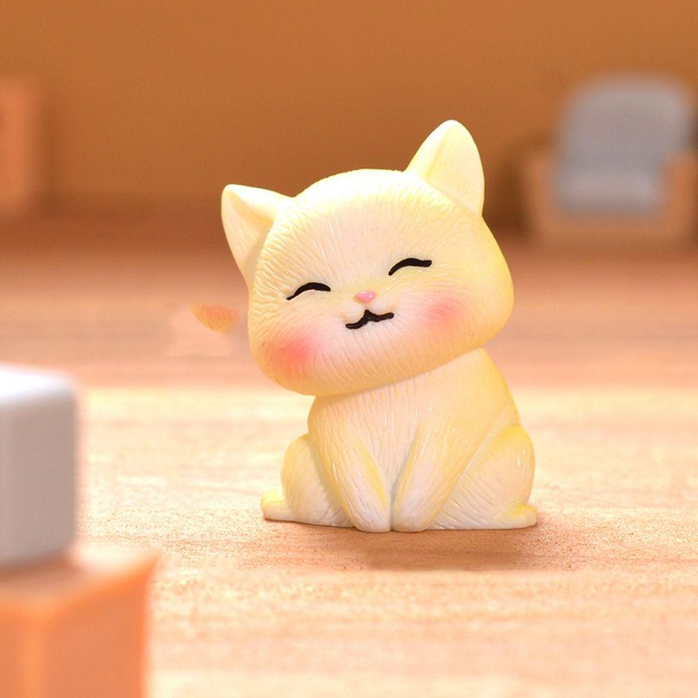 Mô hình MMULCK kiểu mèo con hoạt hình mini trang trí tiểu cảnh DIY