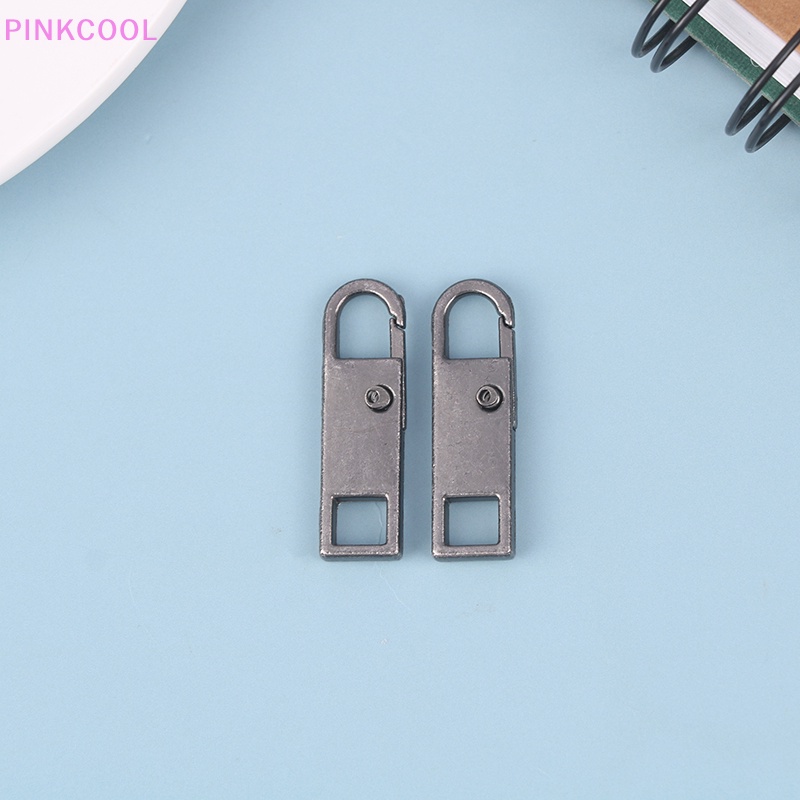 Pinkcool Set 2 Dây Khóa Kéo Kim Loại Gắn Túi Xách Giày Bốt Khóa Kéo Có Thể Tháo Rời